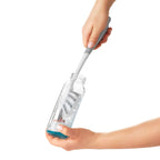 Compact storage stand for OXO Tot brush set on kitchen counter