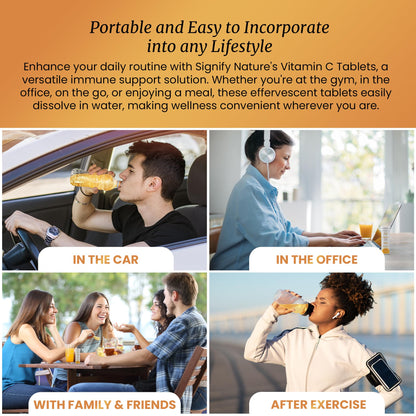 Signify Nature daily wellness supplement package displaying the gluten free and zero added sugar certifications.