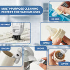 Set of three multifunctional cleaning tools for kitchen
