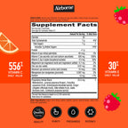 Airborne fruit flavored gummies supplement facts panel