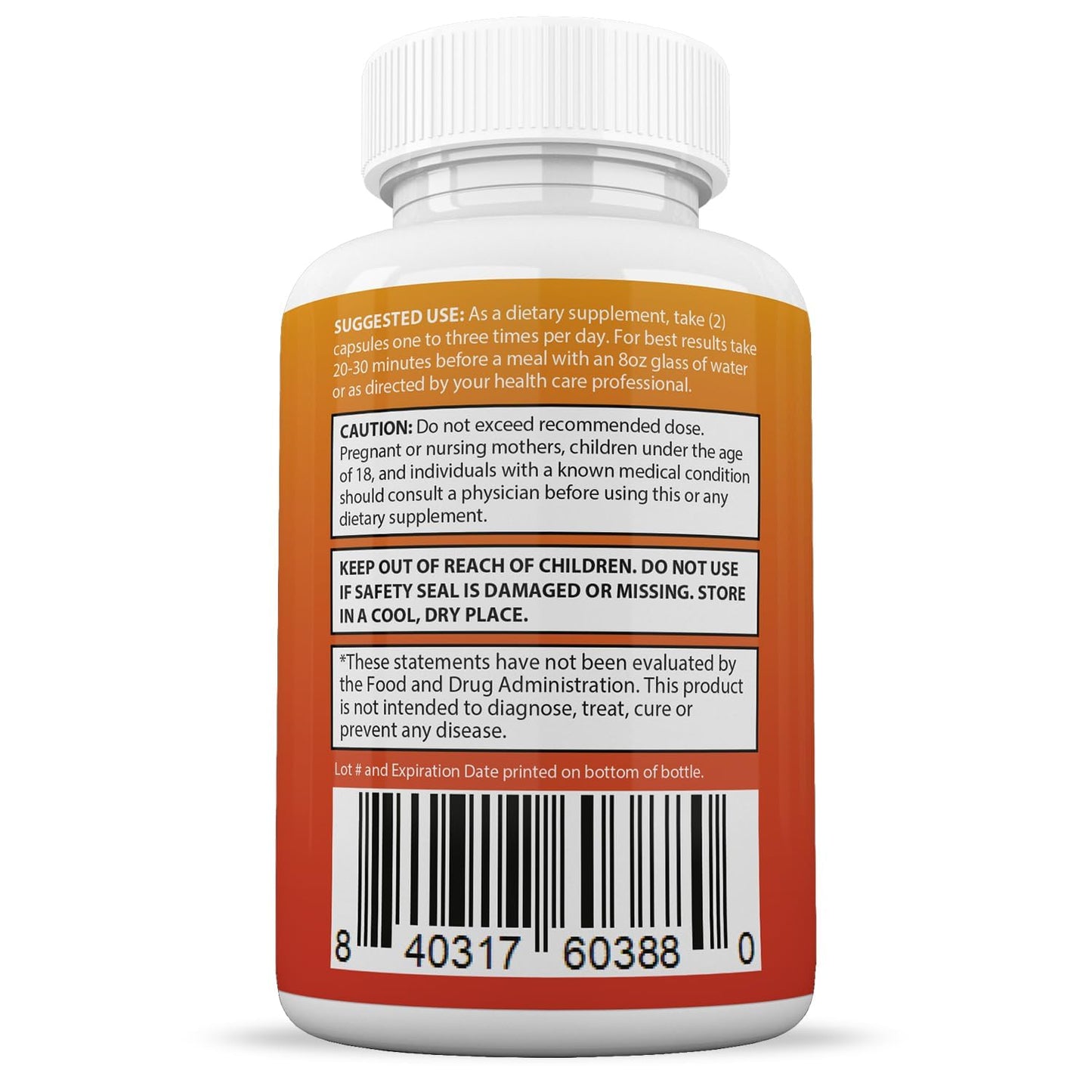 Close up view of the electrolyte support ingredients list on the back of Justified Laboratories Keto GT bottle.