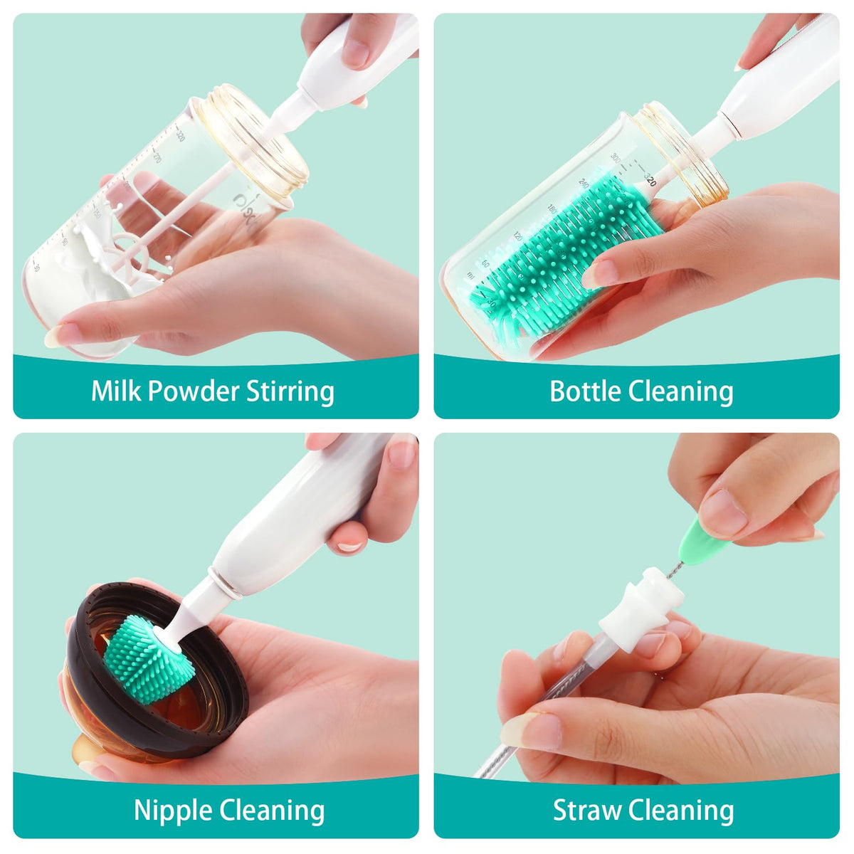 Fan Home portable baby bottle washer with charging cable