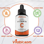 Vitablosom liposomal supplement bottle showing serving size and volume