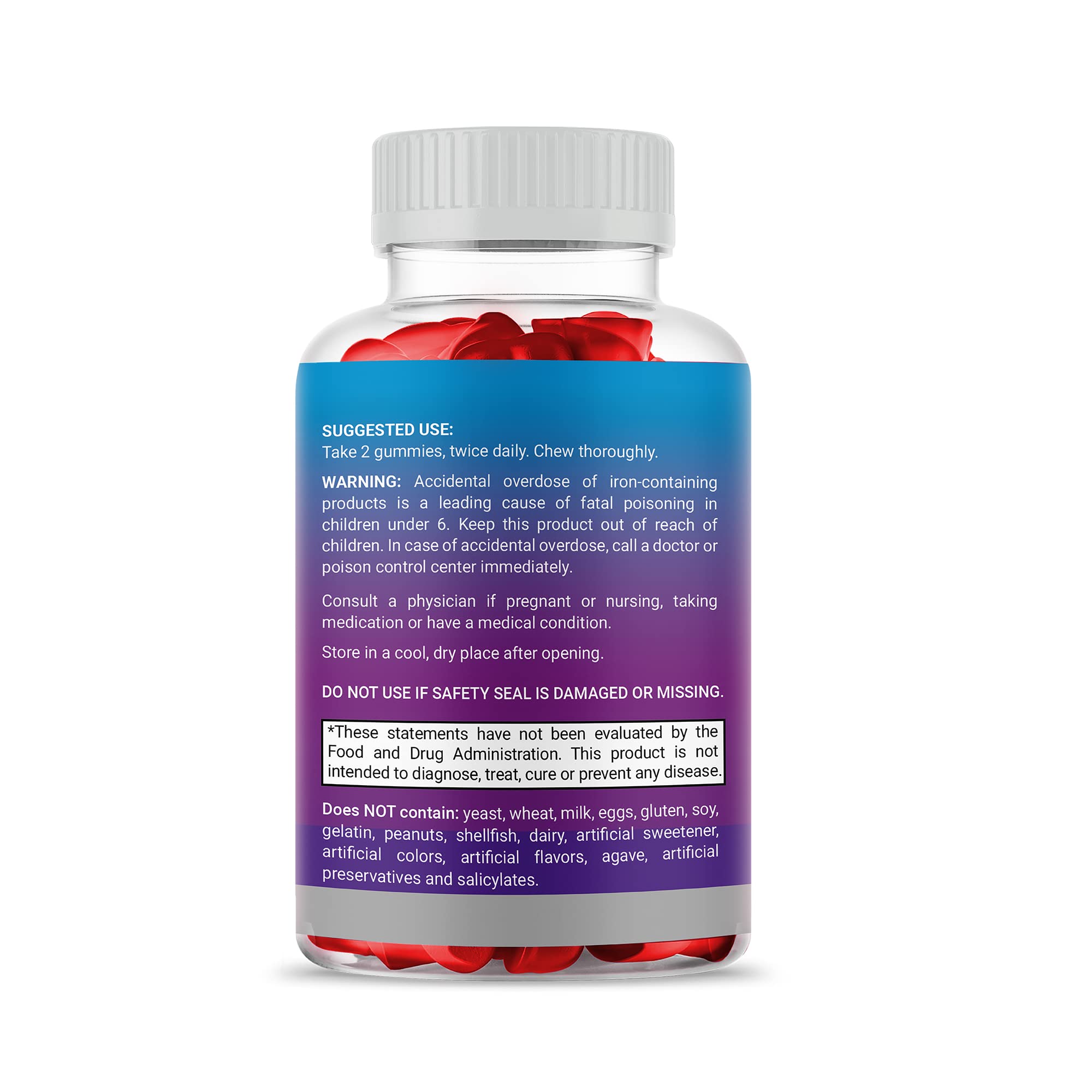 Gold Nutra Keto Blast Apple Cider Vinegar Gummies showing vegan dietary supplement ingredients layout