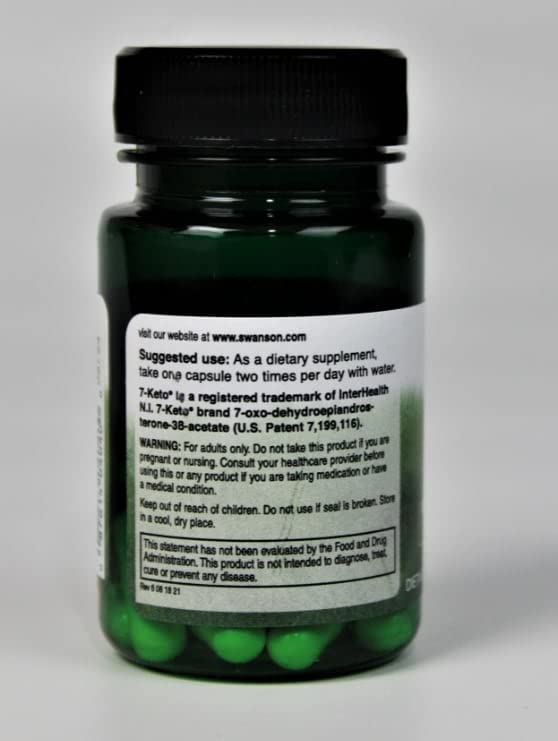 Swanson USA imported thermogenic fat burner capsules placed on a clean white surface