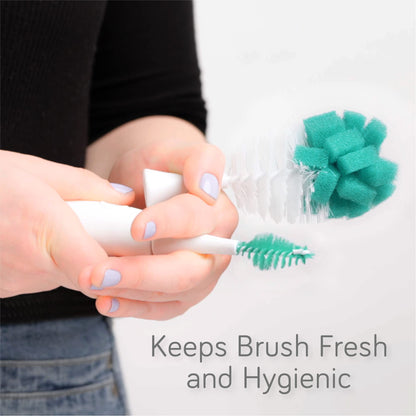 Nanobebe replacement sponge heads for electric bottle brush