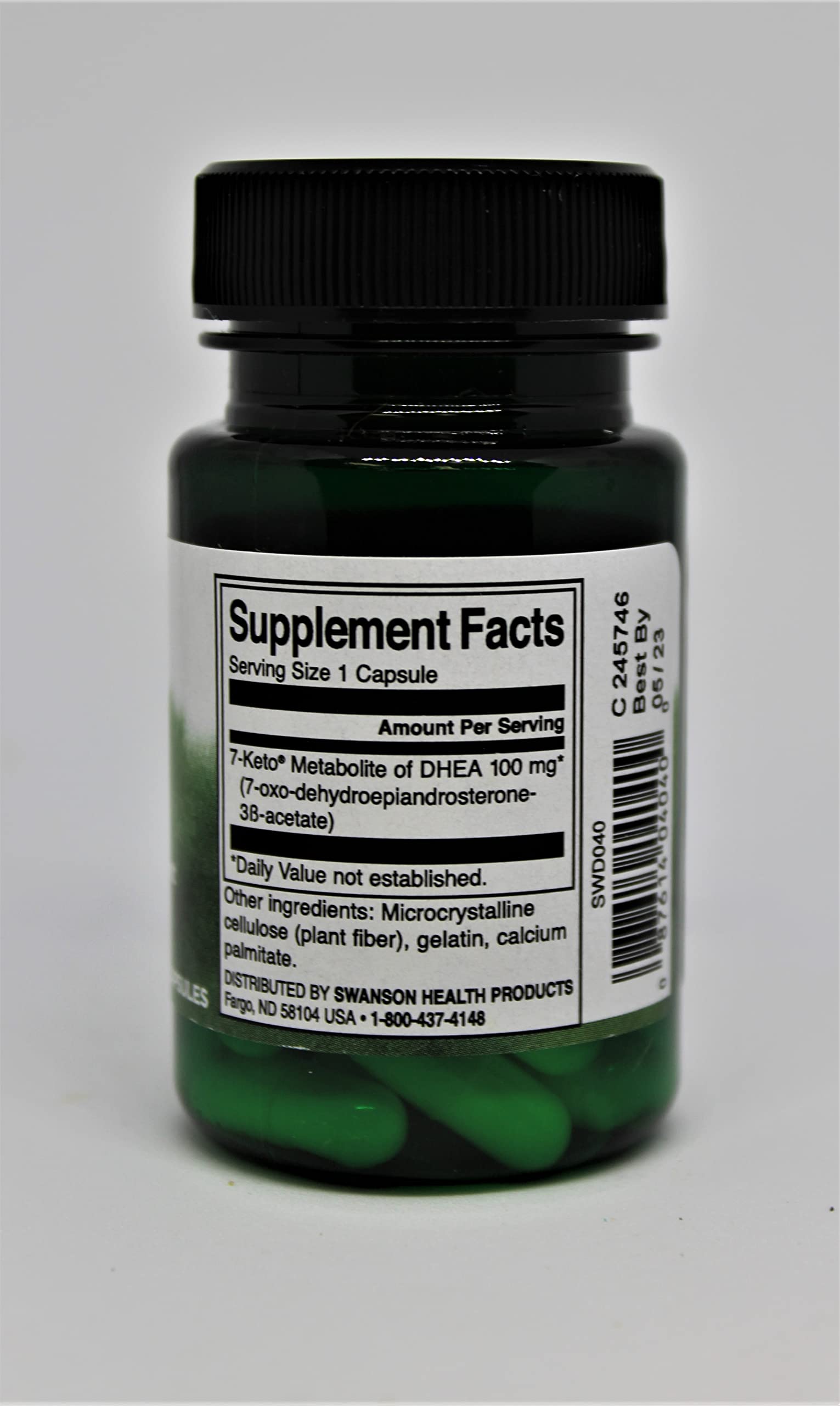 Swanson premium metabolism booster bottle showcasing manufacturer quality testing seal