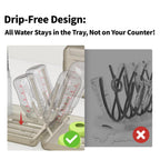 Yotime travel bottle brush set with drying rack fully opened