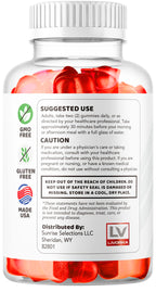 Nutritional facts panel for Kanwal Ketosyn supplement