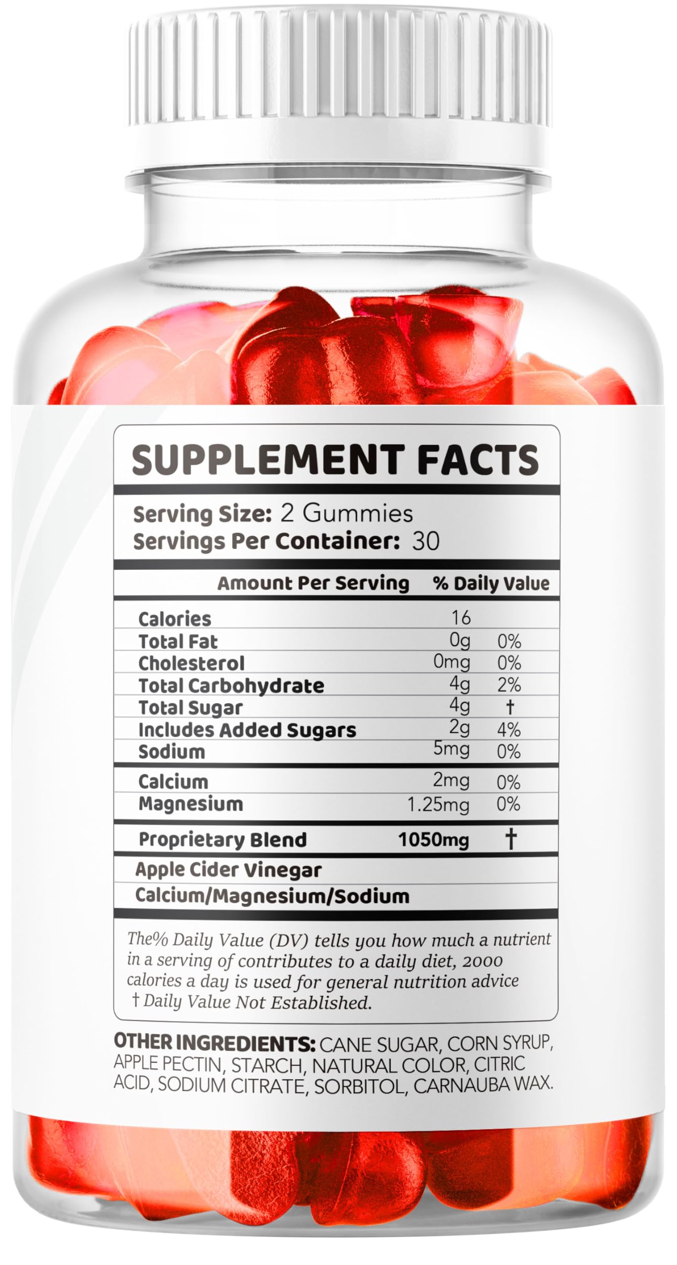 Sixty count container of Kanwal Ketosyn Apple Cider Vinegar gummies showing supplement texture