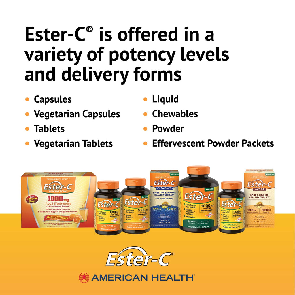 American Health Ester Vitamin C product bottle ready for daily wellness routine