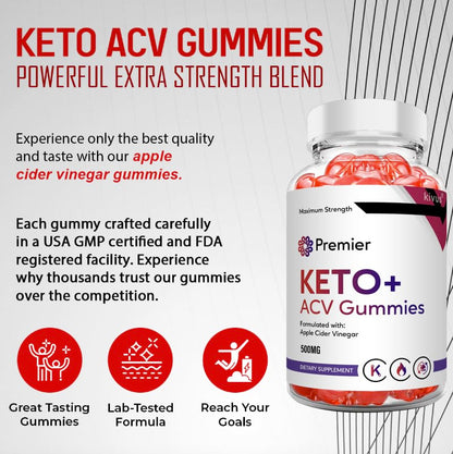 Kivus Premier Keto supplement 120 gummies count nutrition facts label