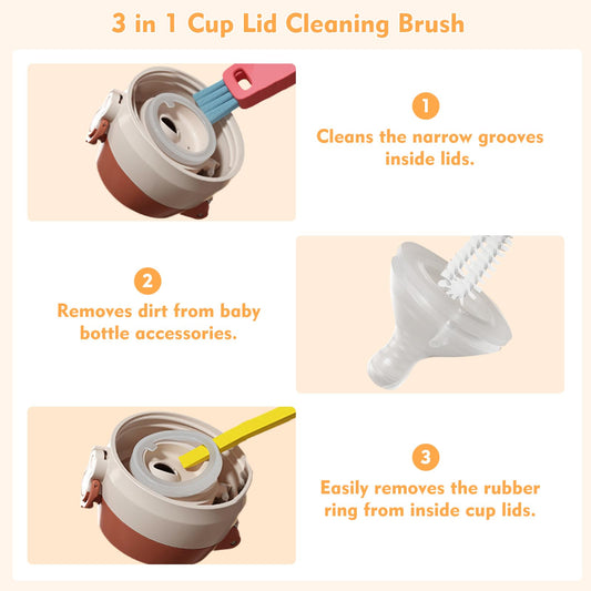 Nonendu multifunctional lid cleaner using hook remover tool