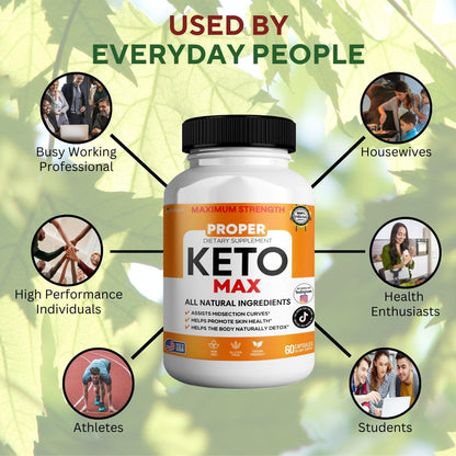 Greenvify Proper Keto Max metabolic support pills lifestyle view