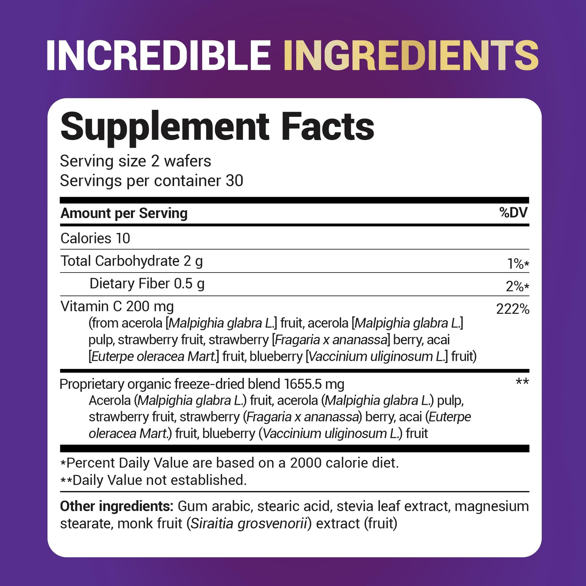 Dr. Berg chewable vitamin C complex with acerola cherry and acai.