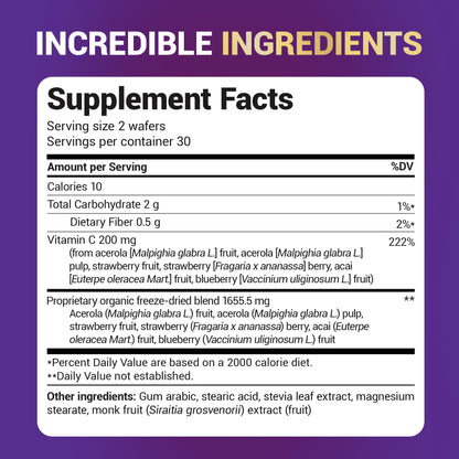 Dr. Berg chewable vitamin C complex with acerola cherry and acai.