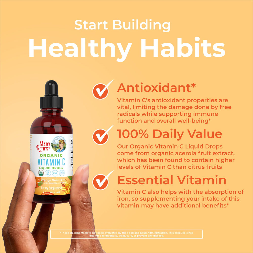 MaryRuth Organics organic acerola vitamin C drops ingredients
