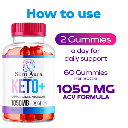 Three pack bundle of NutraRize apple cider vinegar keto supplement gummies displayed together.