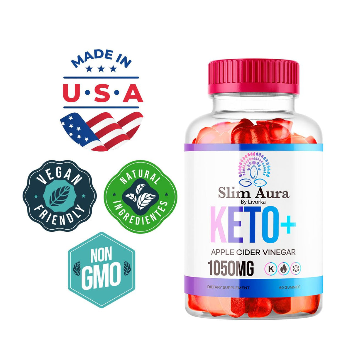 NutraRize 300 count keto ACV dietary supplement packaging layout