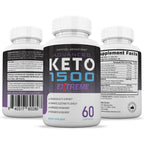 Justified Laboratories Advanced Keto 1500 packaging and bottle display