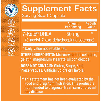 Authentic imported USA metabolism vitamin supplement capsules nutrition facts panel