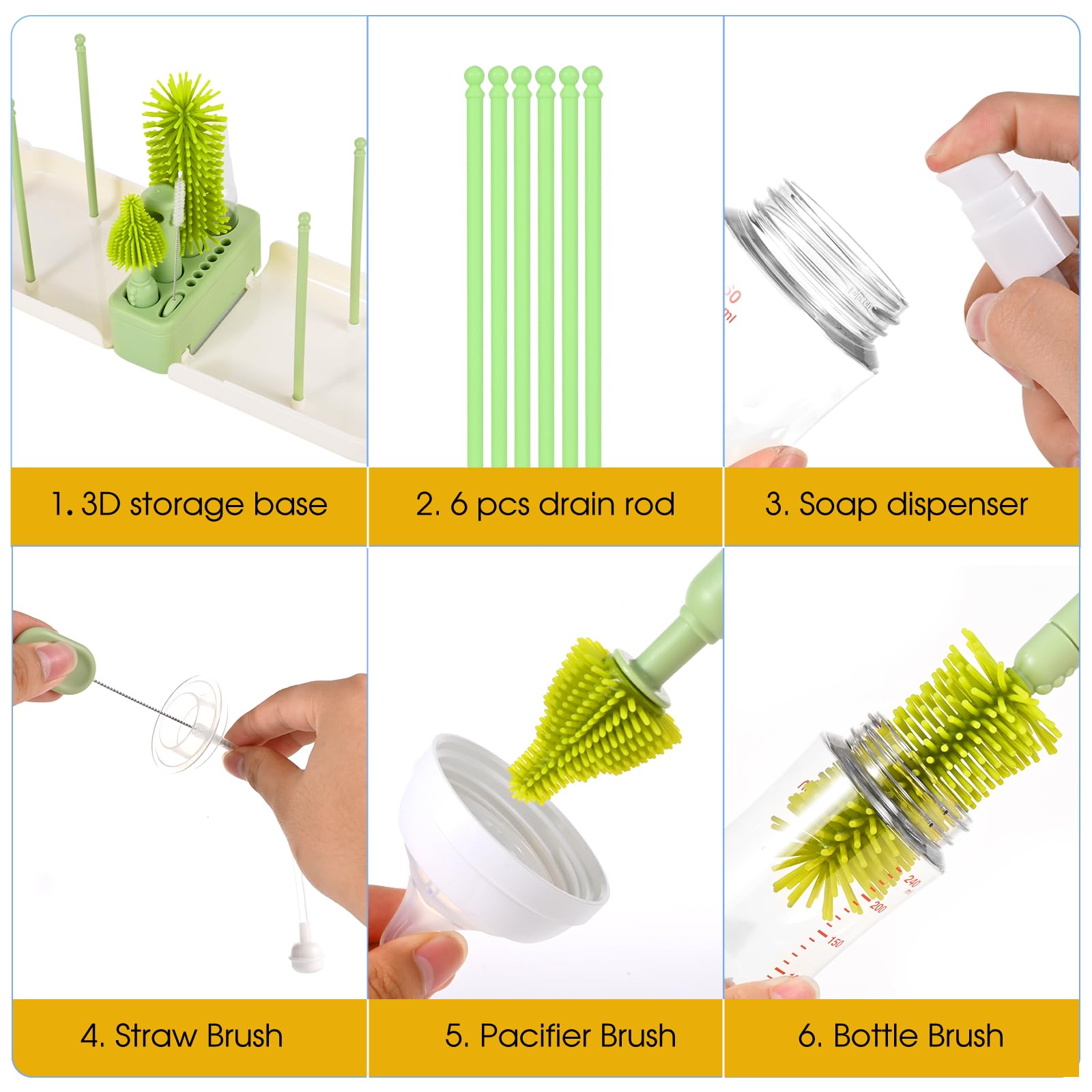 Compact portable case for Momcozy bottle cleaning kit