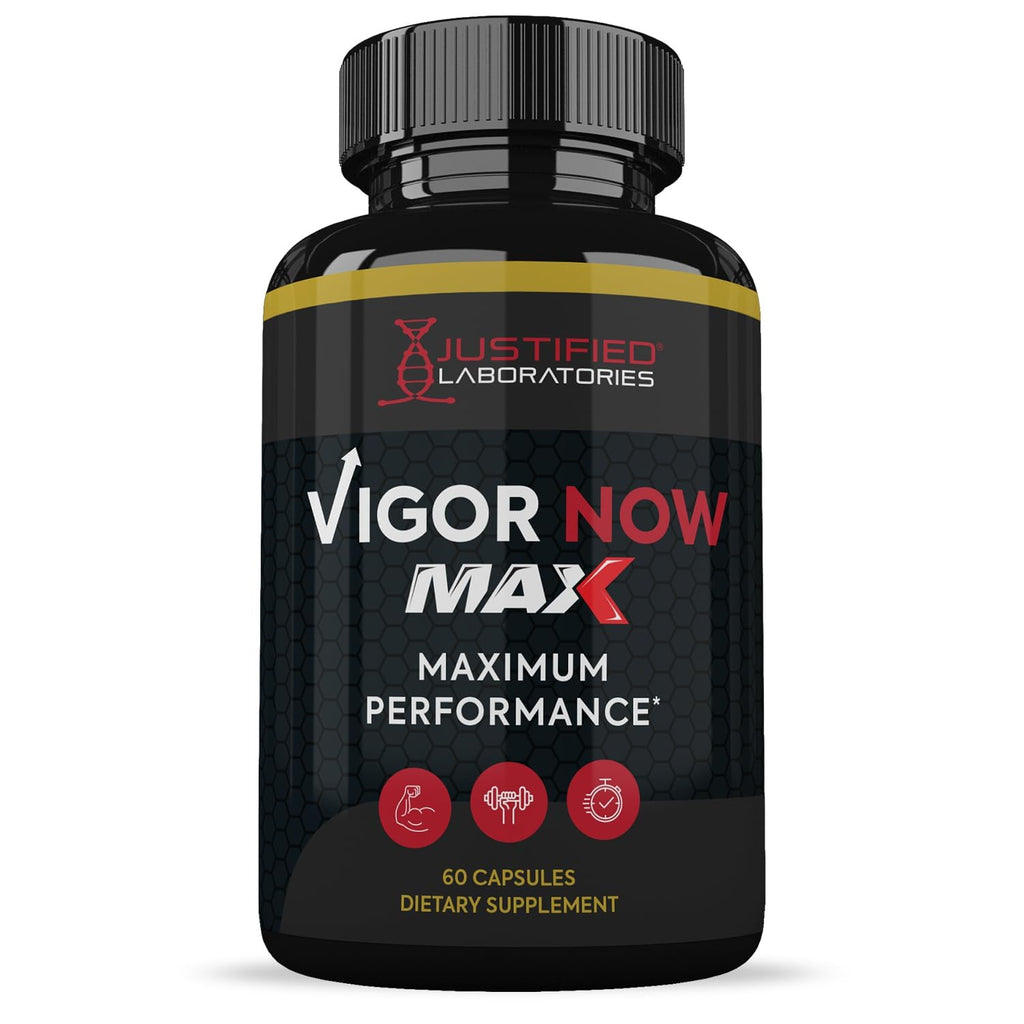 Justified Laboratories Vigor Now Max packaging side view