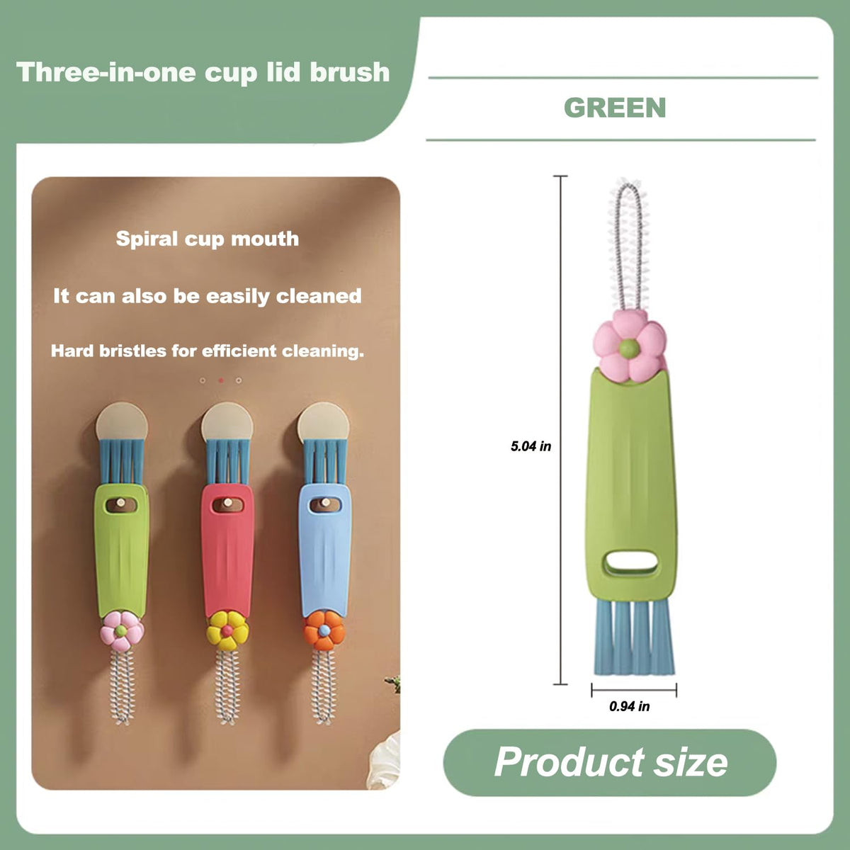 Dwndn brush set in three colors for home kitchen use