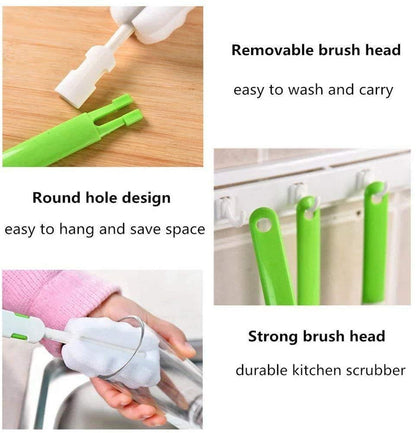 Ergonomic non-slip handle of Invoda cleaning brush