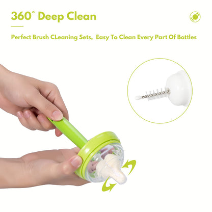 Close up of Carebabymore sponge nipple cleaner heads
