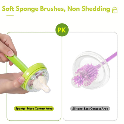 Set of 8 baby feeding bottle cleaning brushes