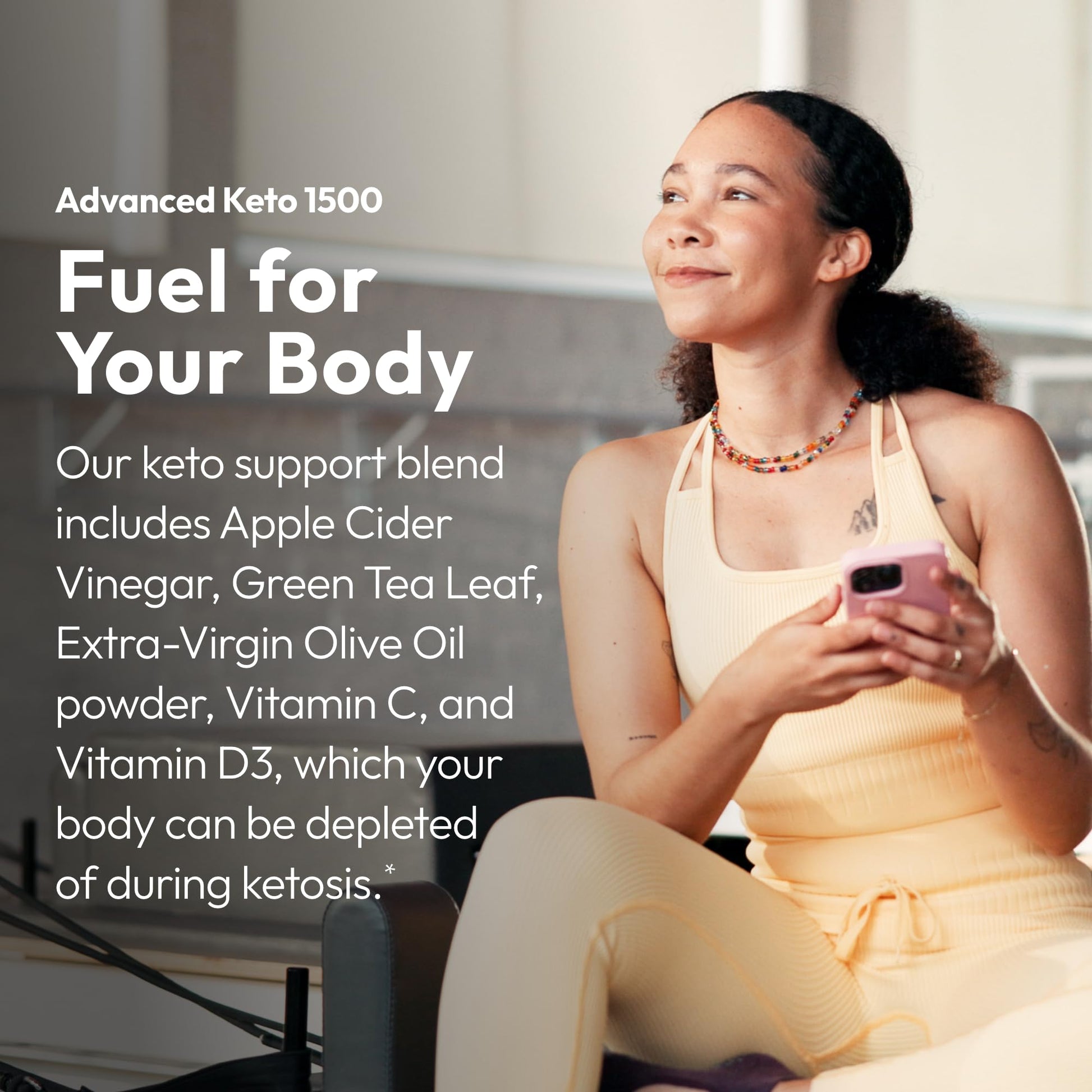 Side angle view of Advanced Keto 1500 two pack packaging detailing the low-carb benefits.