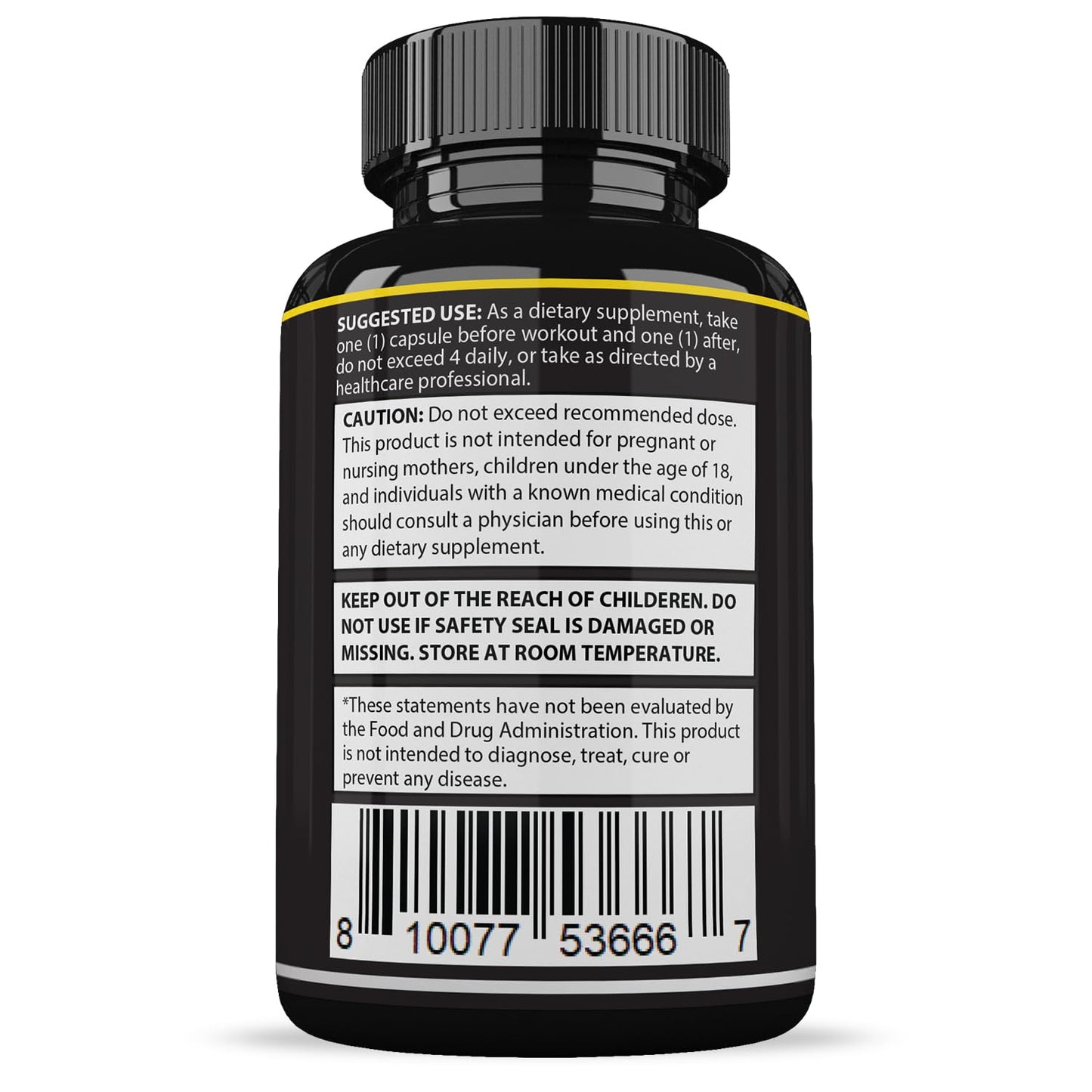 Justified Laboratories Maasalong Max men's formula bottle close up emphasizing the L-Arginine blend for stamina support.
