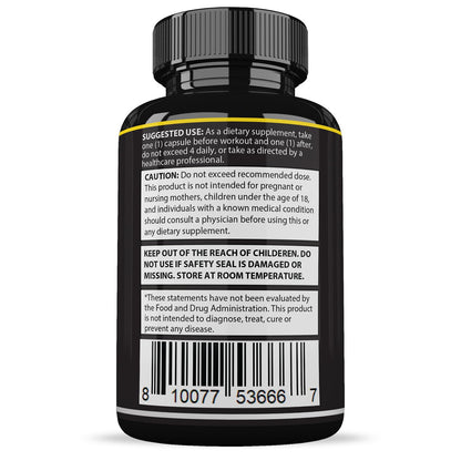 Justified Laboratories Maasalong Max men's formula bottle close up emphasizing the L-Arginine blend for stamina support.