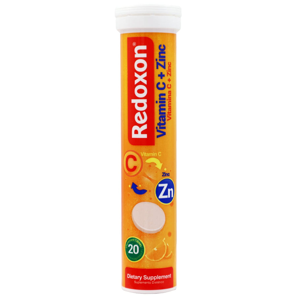 Redoxon 1000mg vitamin tablets active ingredients label detail