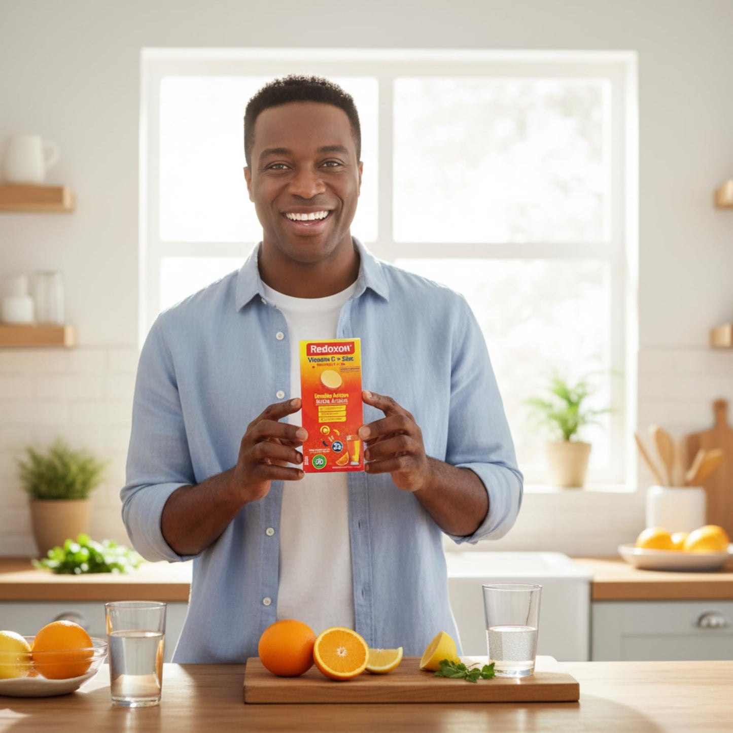 Redoxon orange flavor daily wellness supplement for skin and immune protection