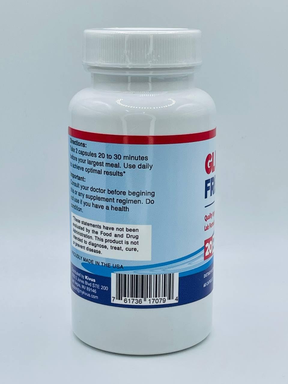 Kivus Glucofreeze dietary supplement lifestyle display