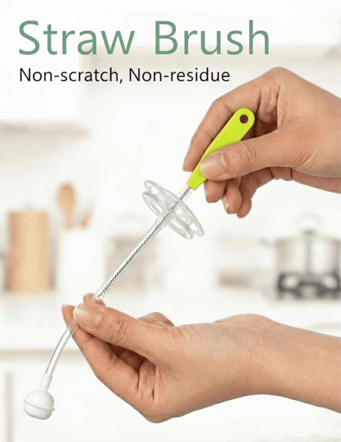 Hidden straw brush feature in Anivona bottle cleaner