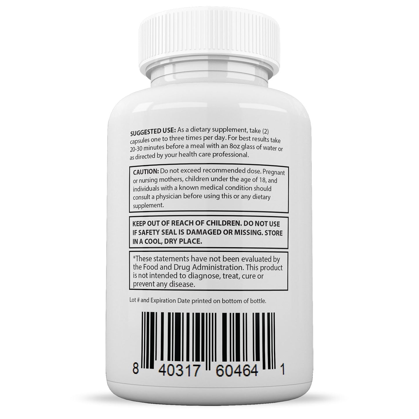 One hundred and eighty capsule keto pills multi pack displaying nutritional information