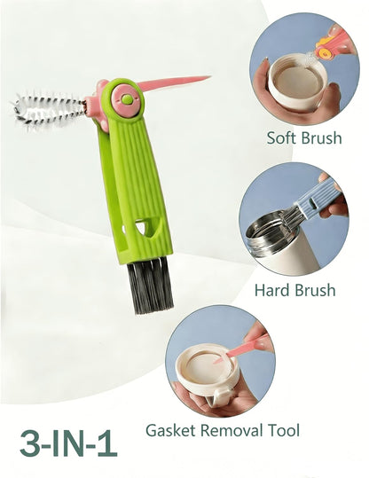 Suction cup base feature for baby bottle brush