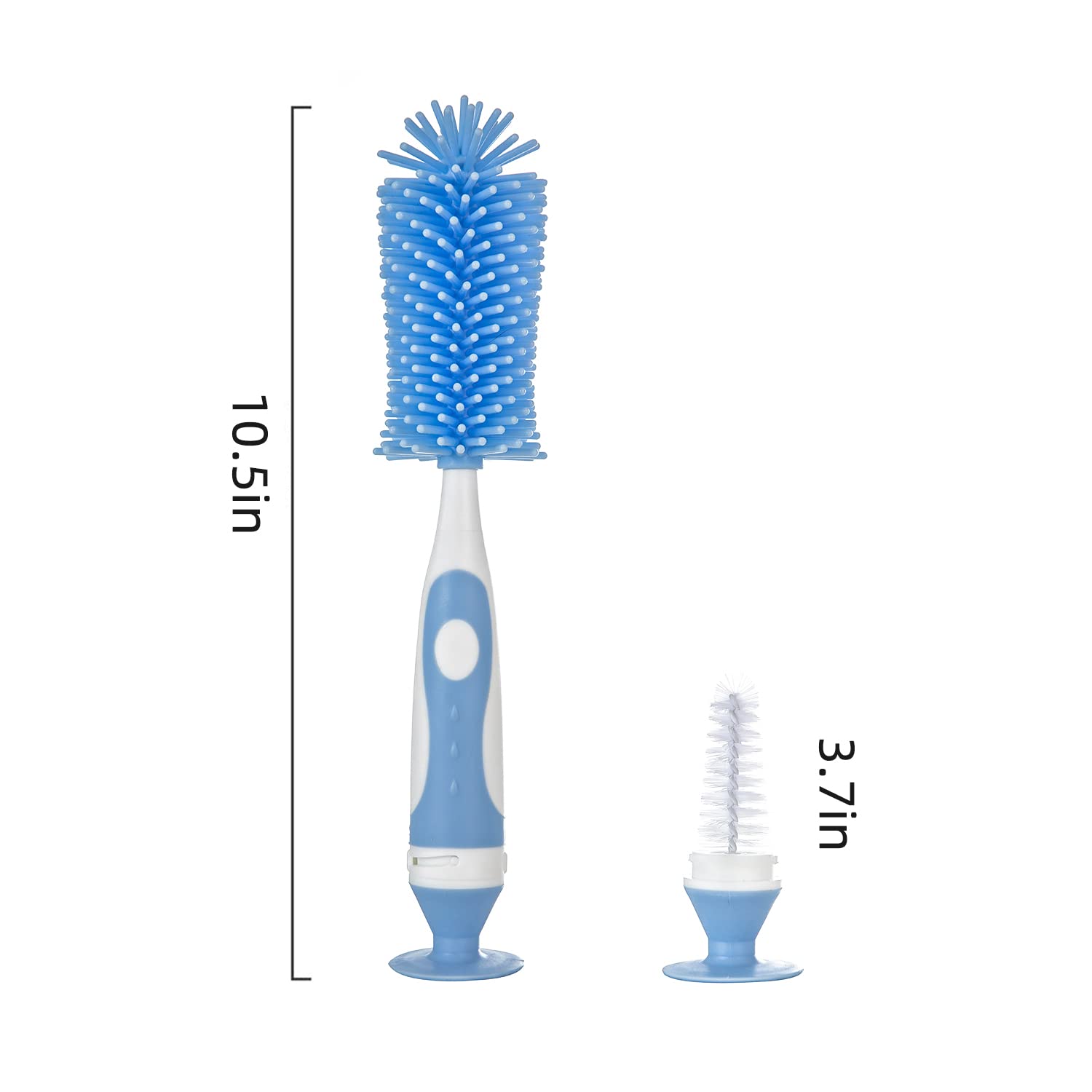Chemimoso bottle cleaning brush set standing on kitchen counter
