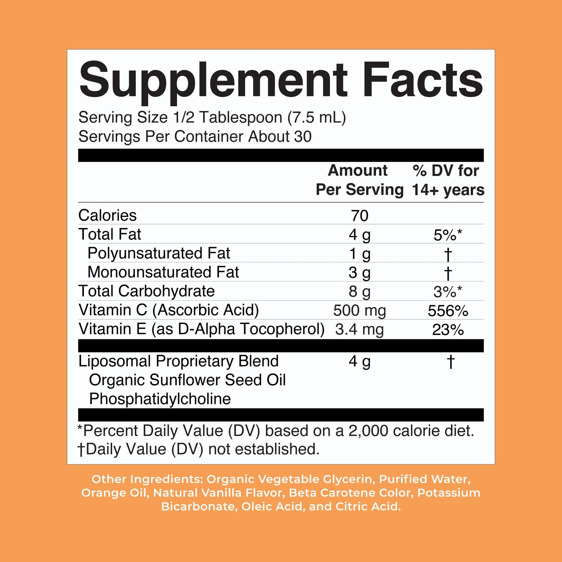 MaryRuth Organics liquid liposomal vitamin C dietary supplement for daily immune defense