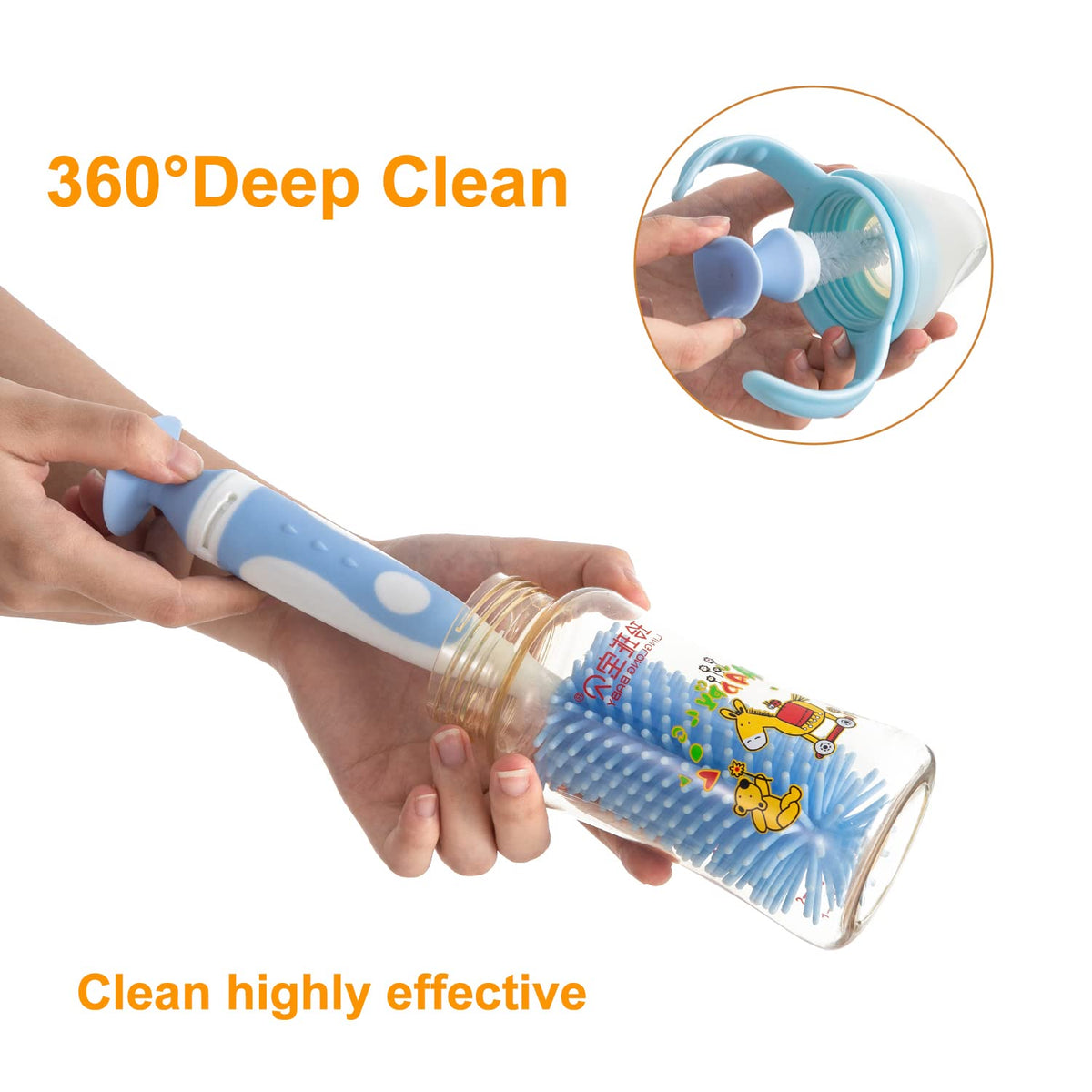 Interchangeable heads of Chemimoso multifunctional brush set