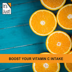 It's Just! Vitamin C Powder mixed in a glass of water
