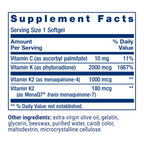 Life Extension Super K softgels close up packaging view