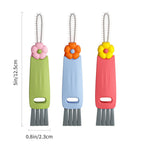 Using gap cleaning brush on insulated water bottle lid