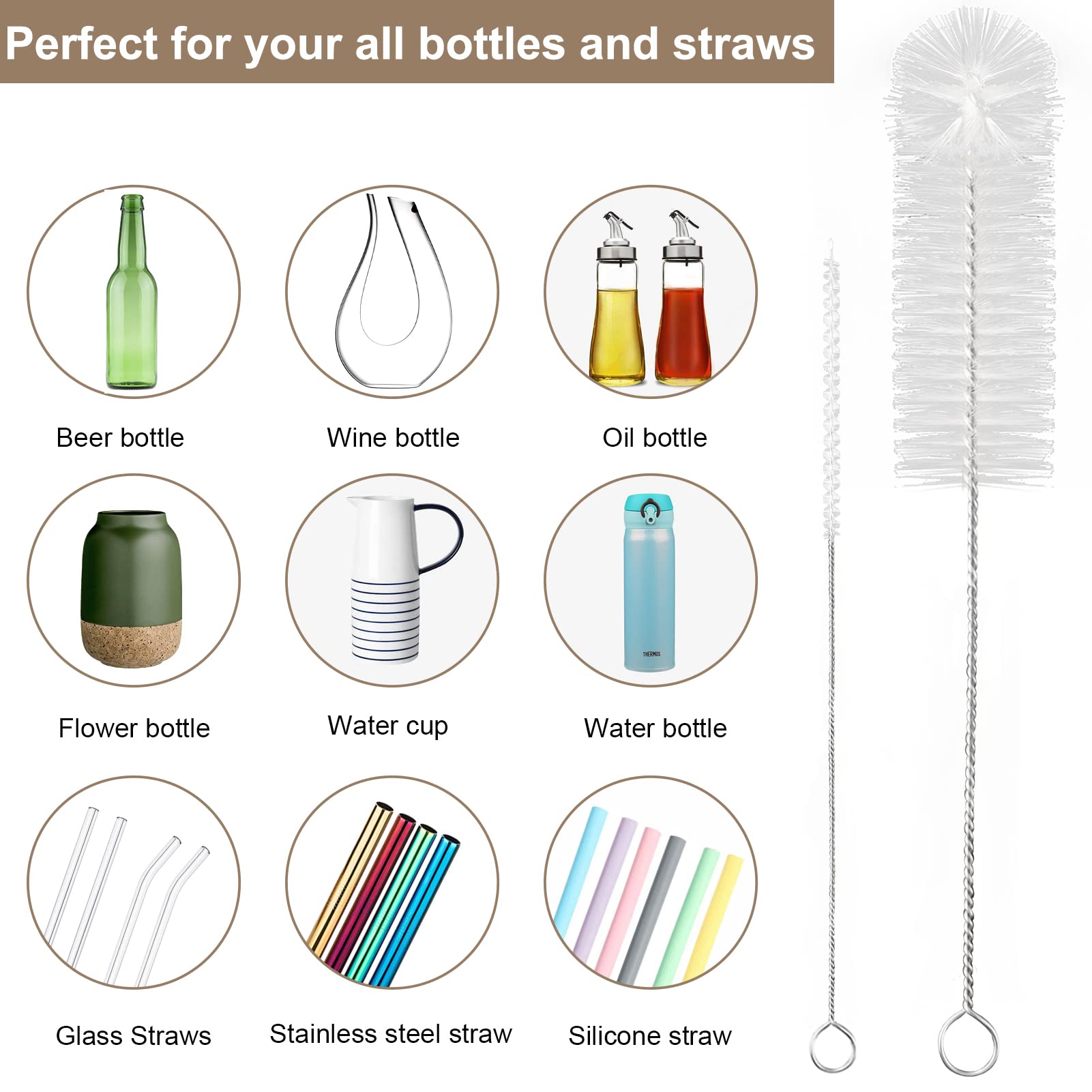 Yolaist brush set organized on storage ring