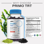 Havah Vitaluxa Primo TRT supplement bottle back label details