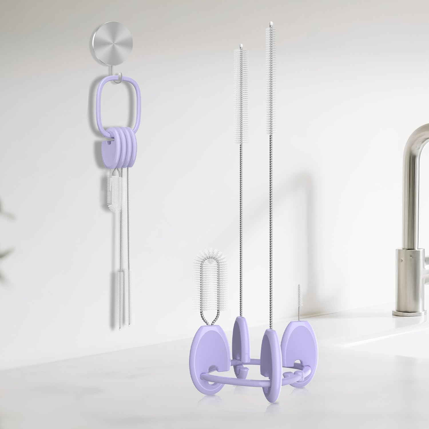 Yotime straw and lid brush set in original packaging