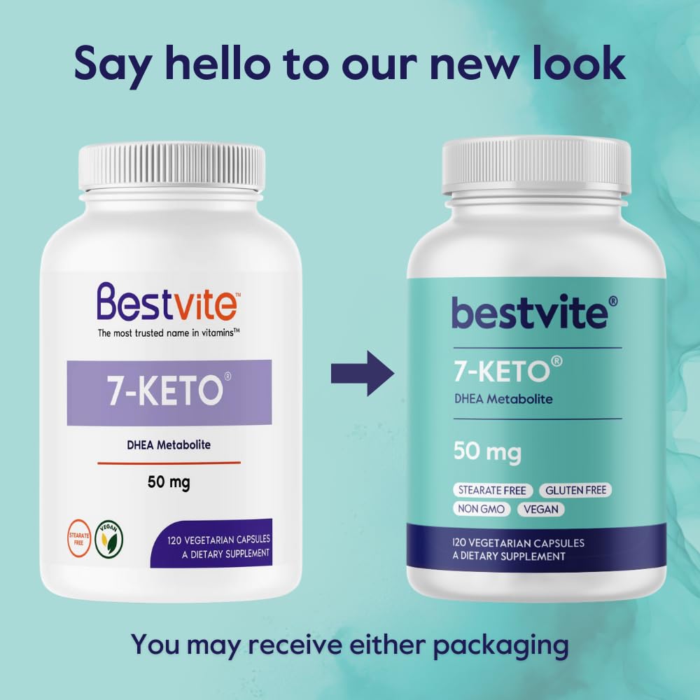 Bestvite 7 Keto DHEA premium packaging displaying third party purity testing verification